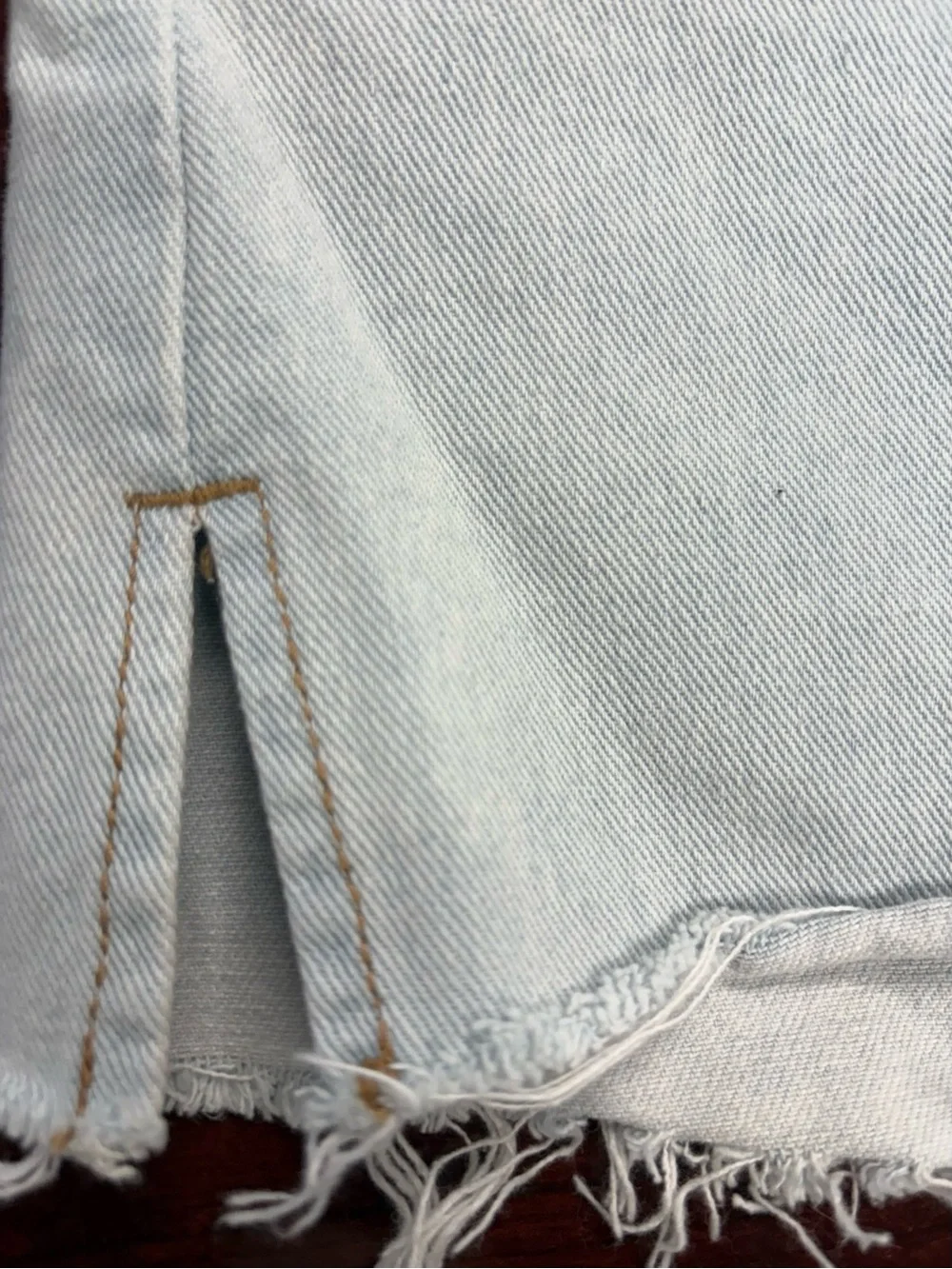Wild Fable Women's Light Blue High Rise Denim Cut Off Shorts 6 Button 5-Pocket